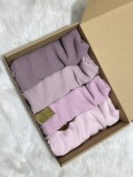 Box foulards crêpe mousseline