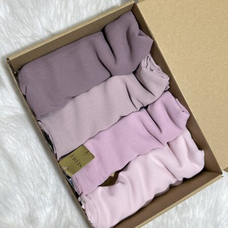 Box foulards crêpe mousseline