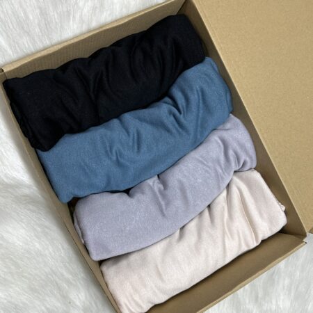 Box foulards crêpe mousseline