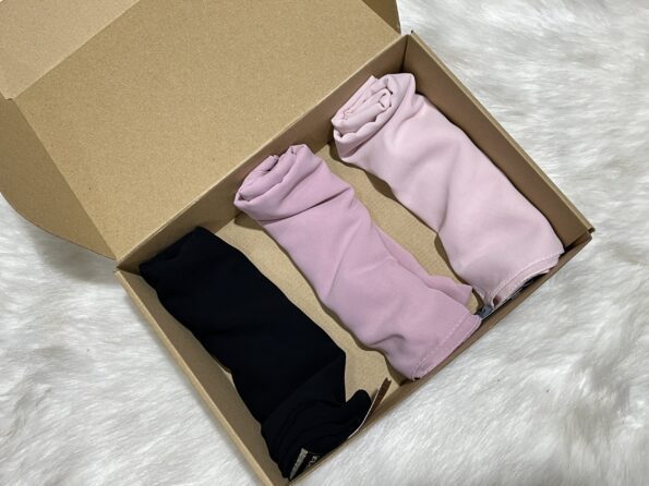 Box foulards crêpe mousseline