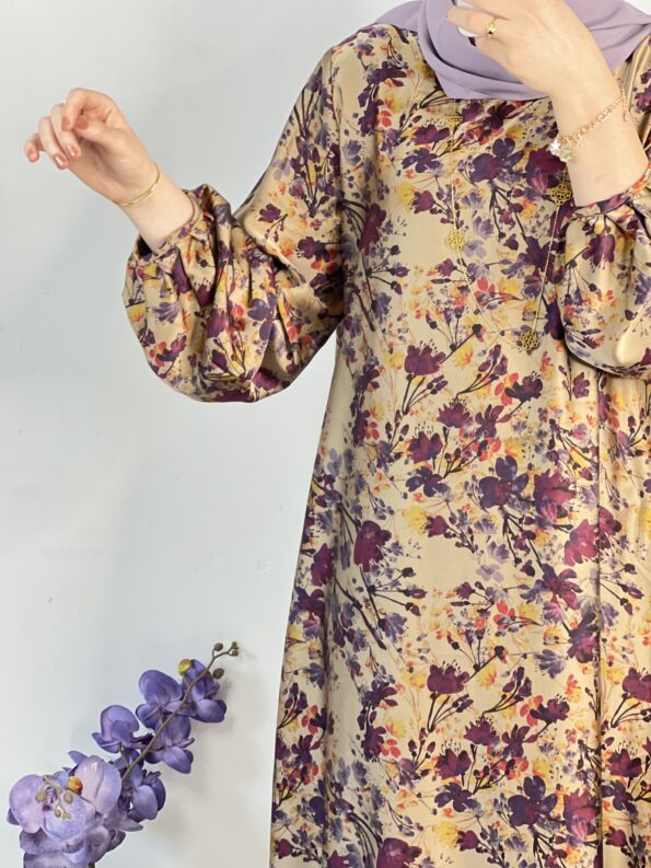 Duo en soie (mauve)