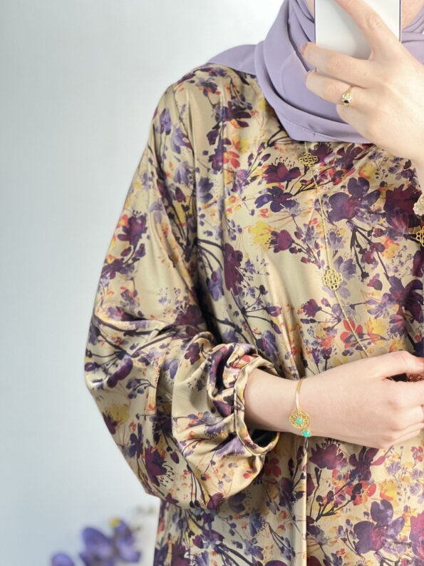 Duo en soie (mauve)