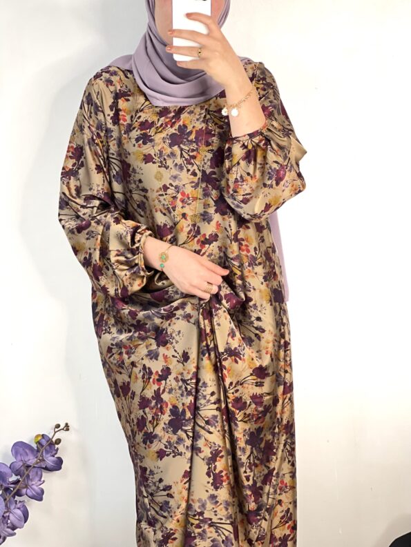 Duo en soie (mauve)