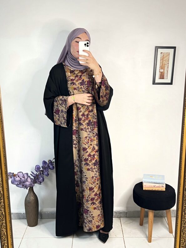 Duo en soie (mauve)