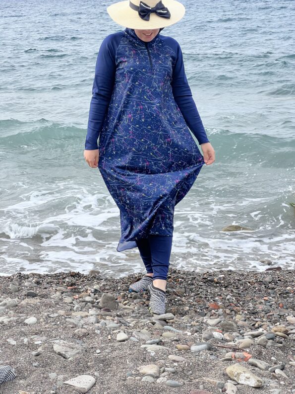 Blue Stars Burkini -Bleu-