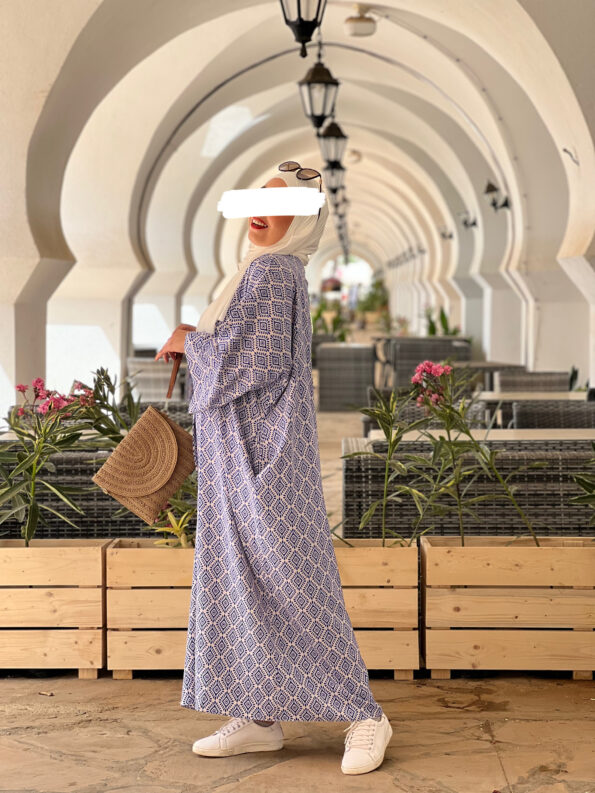 Mosaic Dress -Blue-