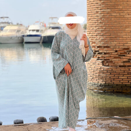 Mosaic Dress -Green-