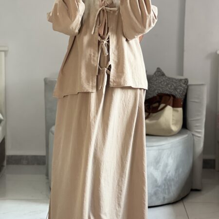 Linen Skirt Set