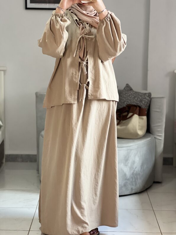 Linen Skirt Set