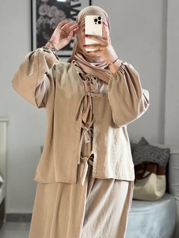 Linen Skirt Set