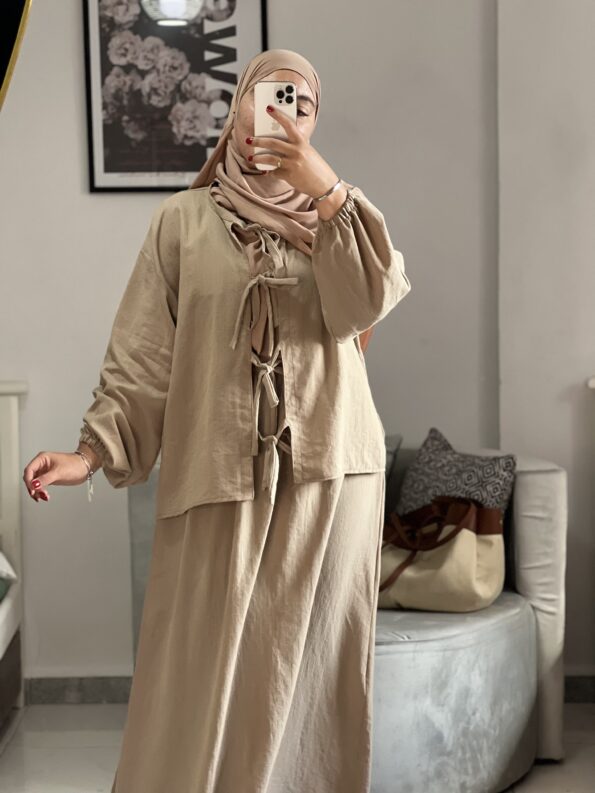 Linen Skirt Set