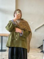 Oversized blazer -Green- - Image 2