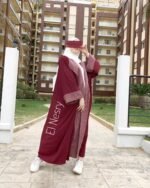 Abaya avec colle