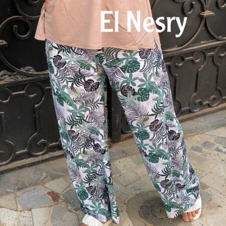 Ensemble en Lin vert- haut + pantalon -