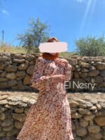 Flowers Dress-Pink-