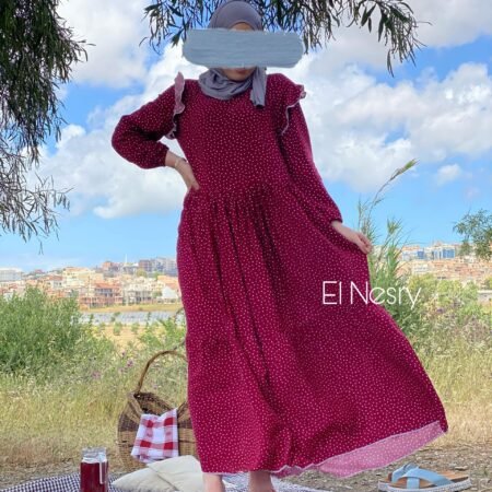 Heidi Dress-Red-
