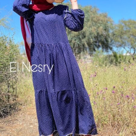 Heidi Dress-Navy Blue-