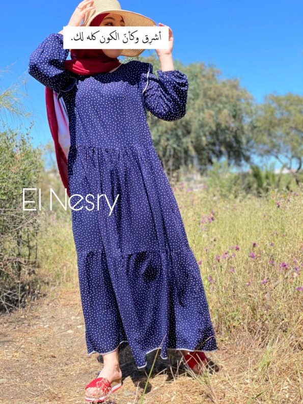 Heidi Dress-Navy Blue-