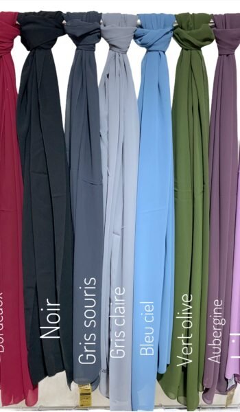 Foulard en Crêpe Mousseline