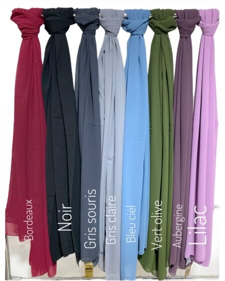 Foulard en Crêpe Mousseline