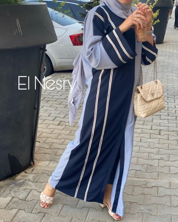 Abaya Noor- bleu-