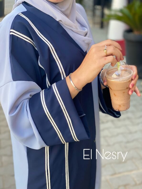 Abaya Noor- bleu-
