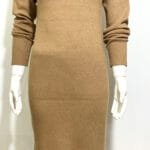 Robe col roulé en laine