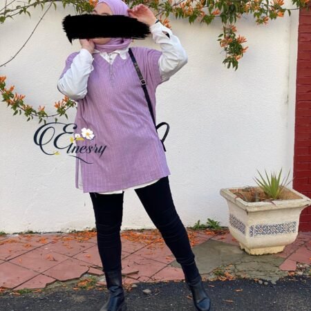 sweater veste lavender