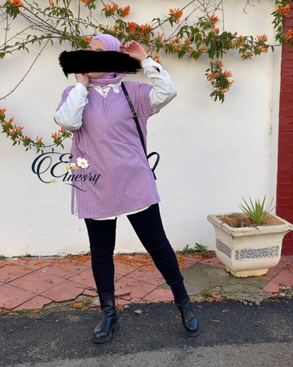 sweater veste lavender