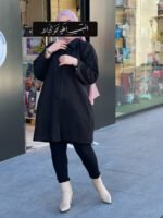 Veste en cachemire noir