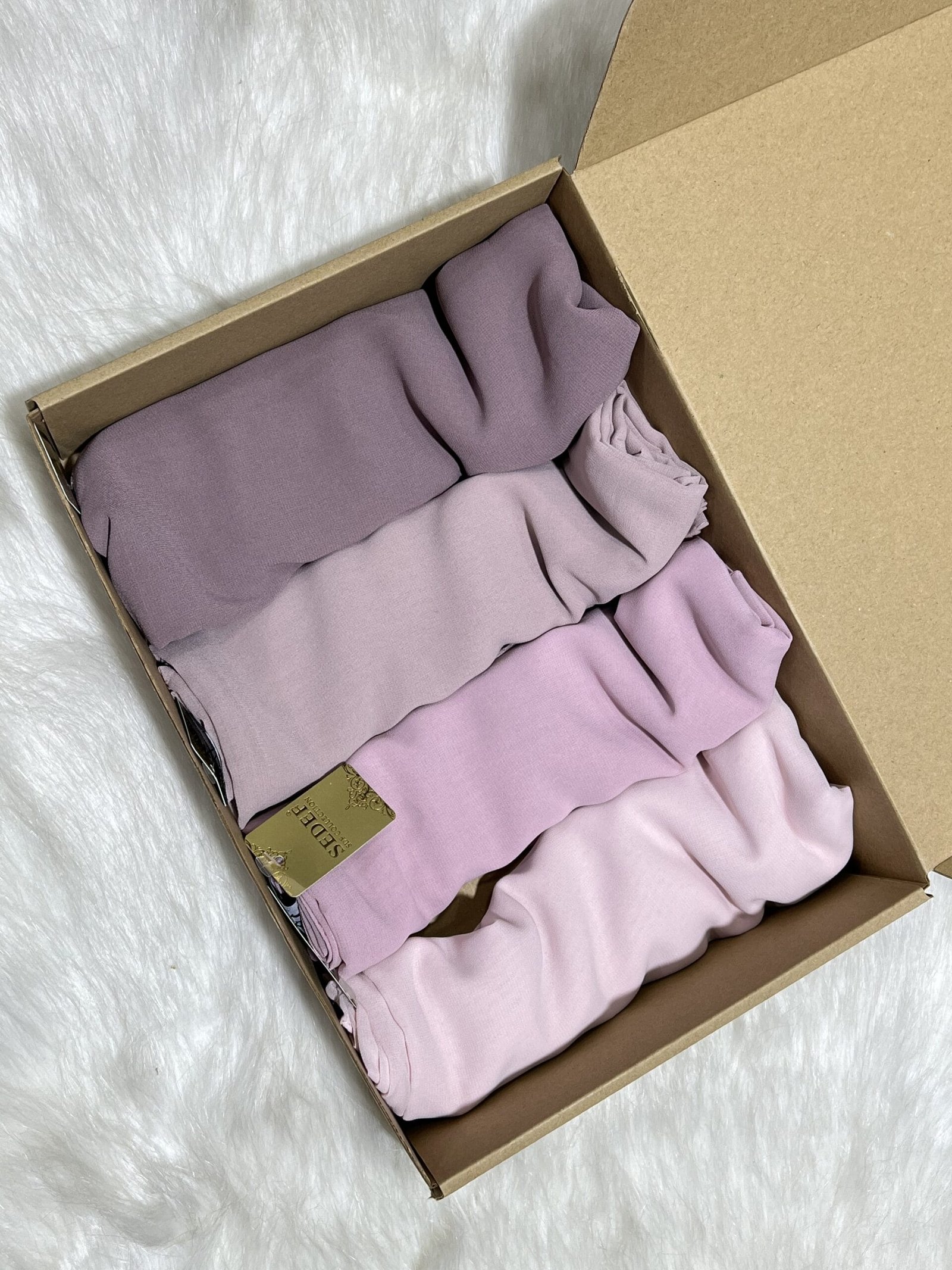 Box foulards crêpe mousseline Box foulards crêpe mousseline