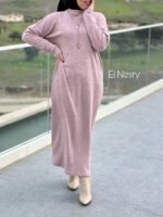 Robe droite rose