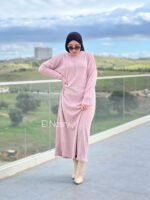 Robe droite rose