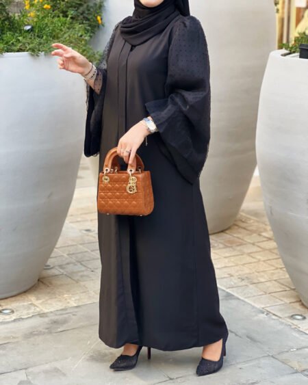 Abaya Organza -Black-