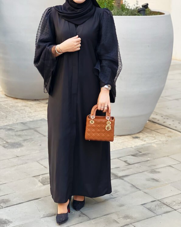 Abaya Organza -Black-
