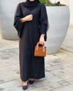 Abaya Organza -Black-