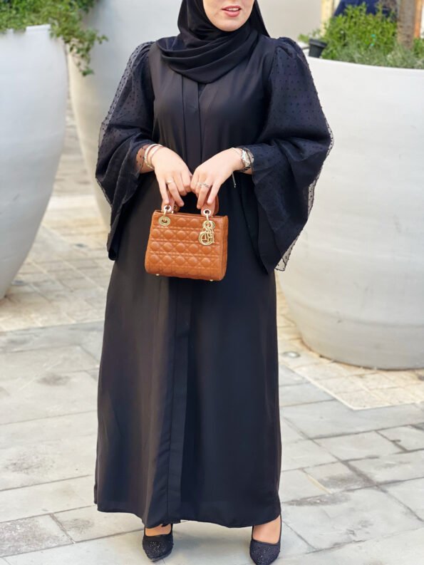 Abaya Organza -Black-