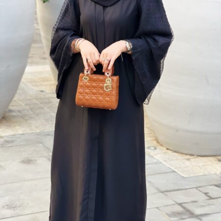 Abaya Organza -Black-