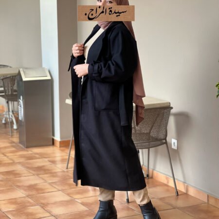 Oversized Coat -Noir-