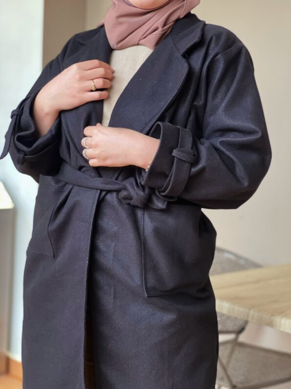 Oversized Coat -Noir-