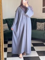 Abaya Khalidj Vibes -lavender pink-
