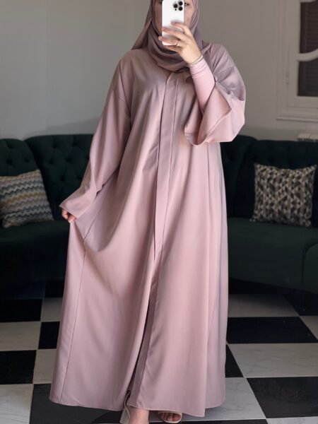 Abaya Khalidj Vibes -lavender pink-