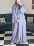 Abaya Khalidj Vibes -lavender pink-