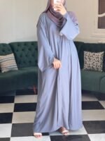 Abaya Khalidj Vibes -lavender pink-