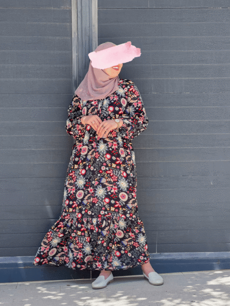 -فستان الرناد - اسود