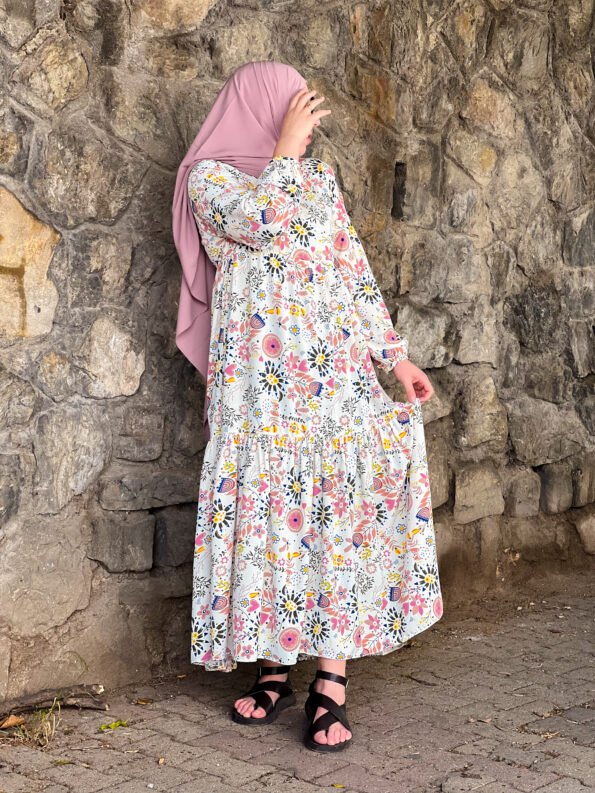 -فستان الندى - أبيض