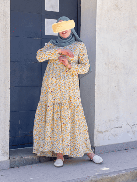 -فستان الندى - أصفر