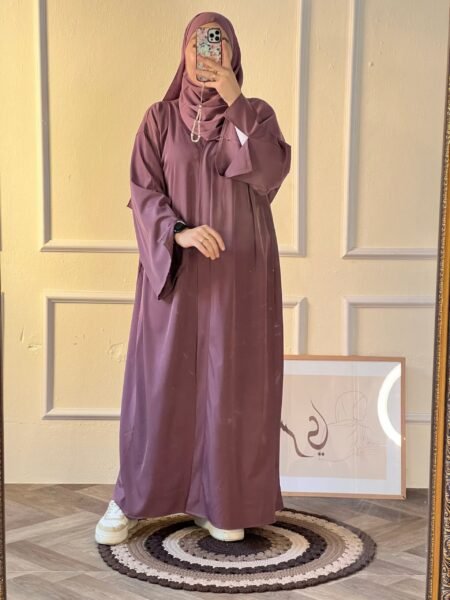 Abaya Khalidj Vibes -Bois de Rose-