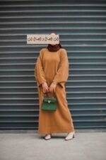 -فستان حنان -كراميل