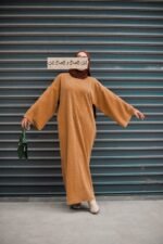 -فستان حنان -كراميل